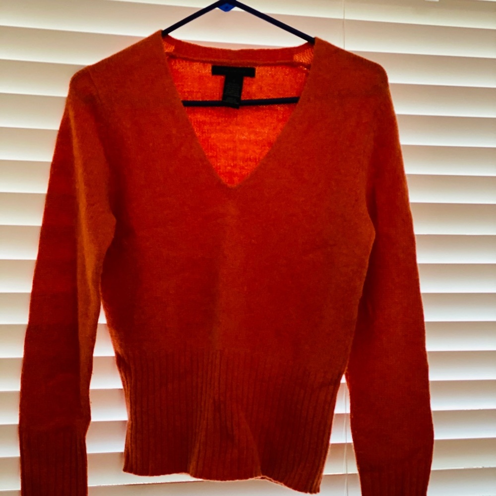 Vintage The Limited orange Vneck sweater